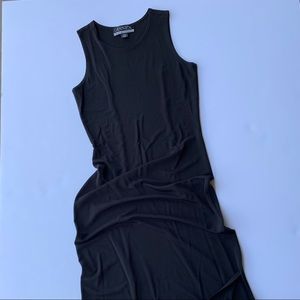 Petite black maxi dress